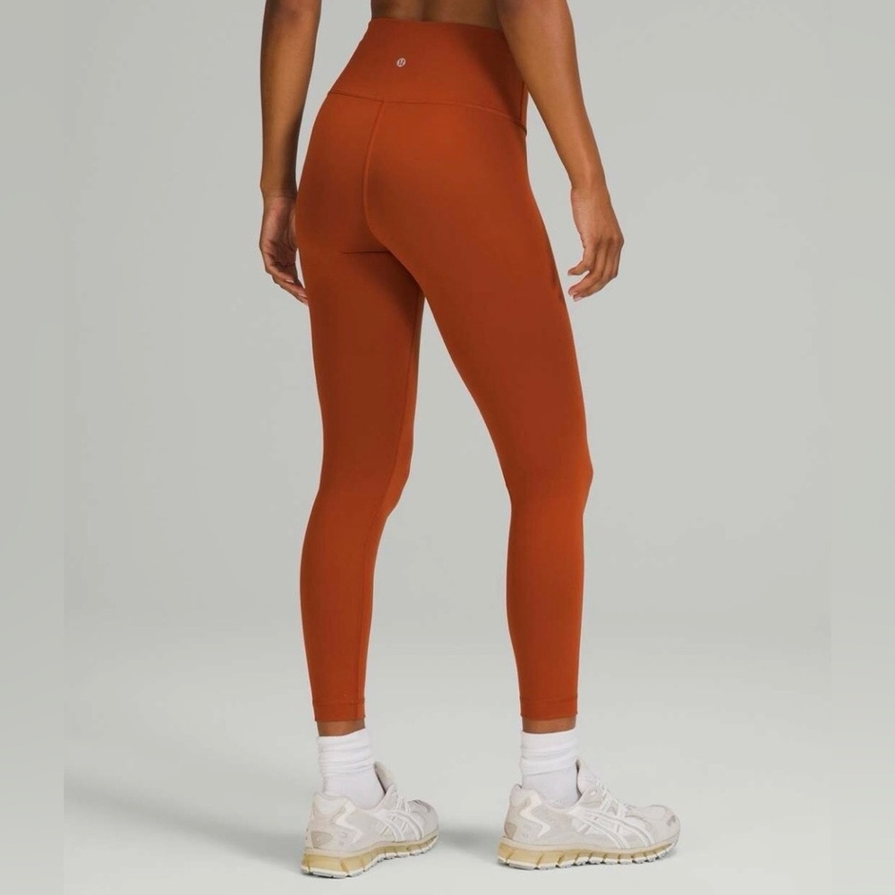 Lululemon Wunder Train Tights, coral pink high rise sz 6